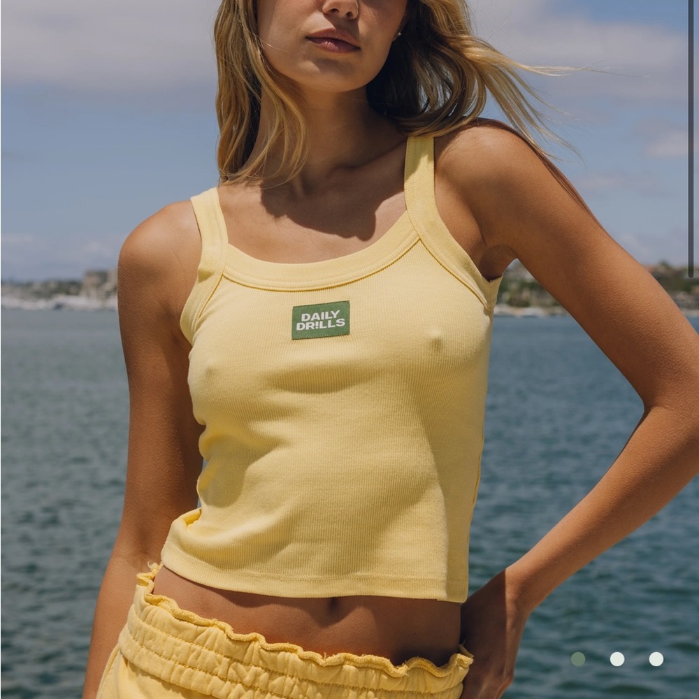 Daily Drills Logo Everyday Tank Top - sunny